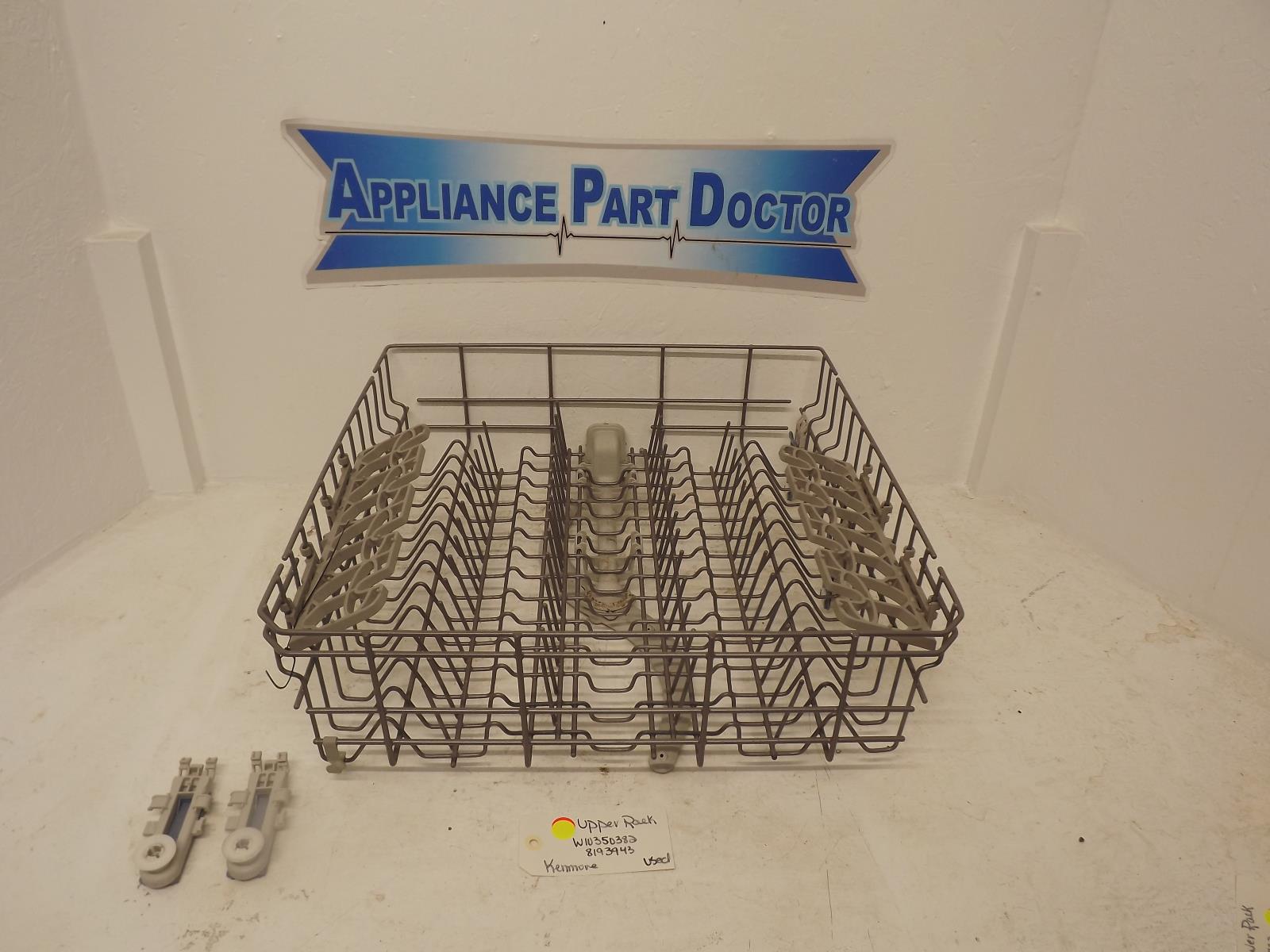 Kenmore Dishwasher W10350382 8193943 Upper Rack Used Kenmore Dishwasher W10350382 8193943 Upper Rack Used